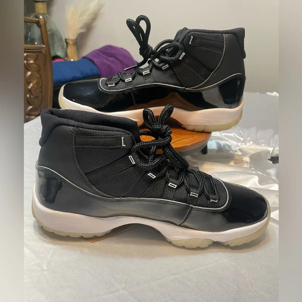 JORDAN 11 RETRO JUBILEE 25TH ANNIVERSARY Bubba gum bottom men 10.5 sneaker shoe - Picture 11 of 17